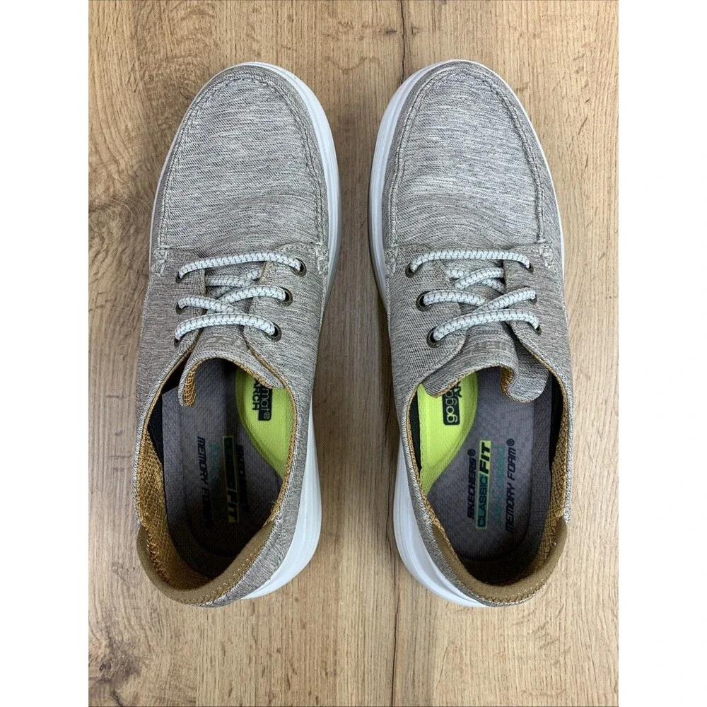 Skechers Prozen Ralenzo Lace Up Outdoor Boat Shoe Mens Size 9 204578 Gray
